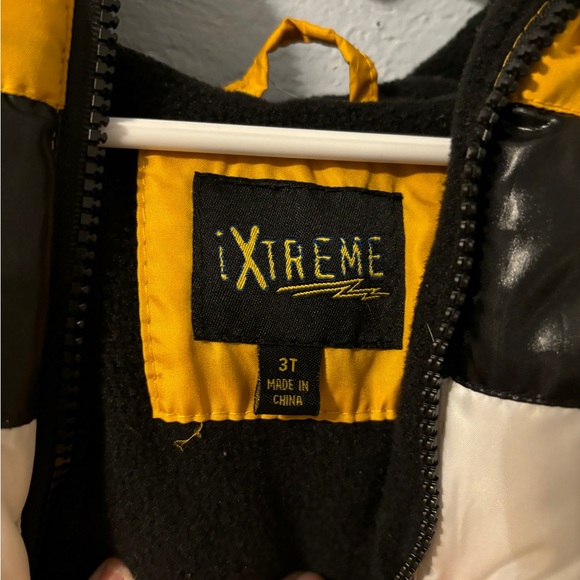 Ixtreme yellow black and white fleece lined toddler puffer jacket - Picture 7 of 13